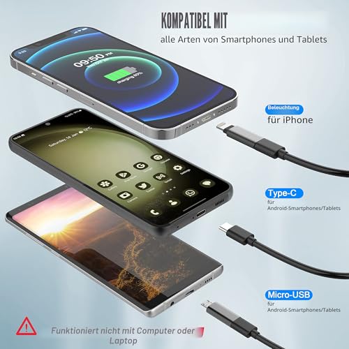 Lightswim 1920P Endoscope Snake Inspection Camera, Type-C Endoscope, Scope Camera with 8 LED Lights for Android and iOS Smartphones, iPhone, iPad, Samsung (16.5 ft/5 m) TENG-W400-ONE