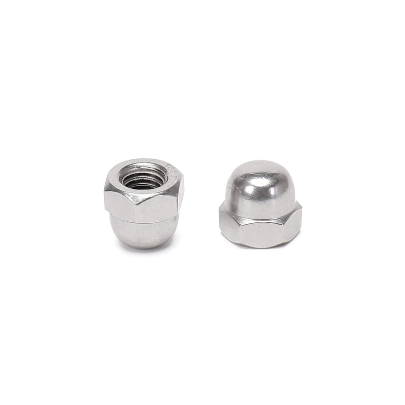 [Australia - AusPower] - 25 Pieces 3/8-16 Acorn Hex Cap Dome Head Nuts, 304 Stainless Steel 18-8, Bright Finish 