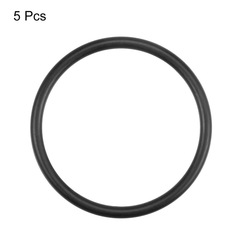 [Australia - AusPower] - uxcell Nitrile Rubber O-Rings 58mm OD 50mm ID 4mm Width, Metric Nitrile Rubber Sealing Gasket for Automotive Machine Plumbing, Pack of 5 50x58x4mm 