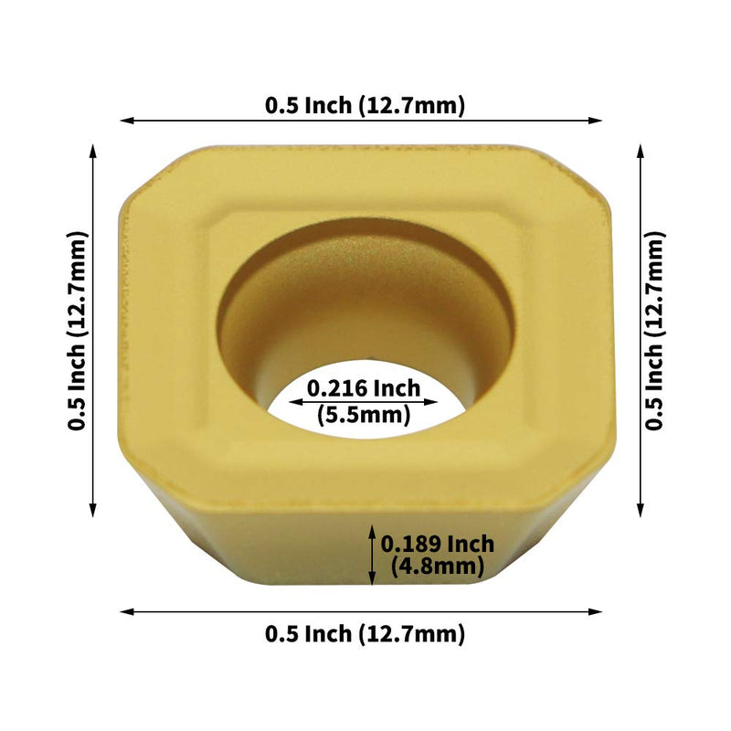 [Australia - AusPower] - LingGan 10PCS SEHT 43 AFSN Carbide Insert Face Mill SEHT1204 X45 NC325 Lathe Milling CNC Tools Milling Cutter for Processing Steel. SEHT1204AFSN-X45 NC325 