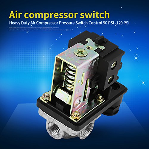 Air Compressor Pressure Switch Control, Heavy Duty 240V 16A Four Port Central Pneumatic Air Compressor Pressure Switch Control Valve Replacement