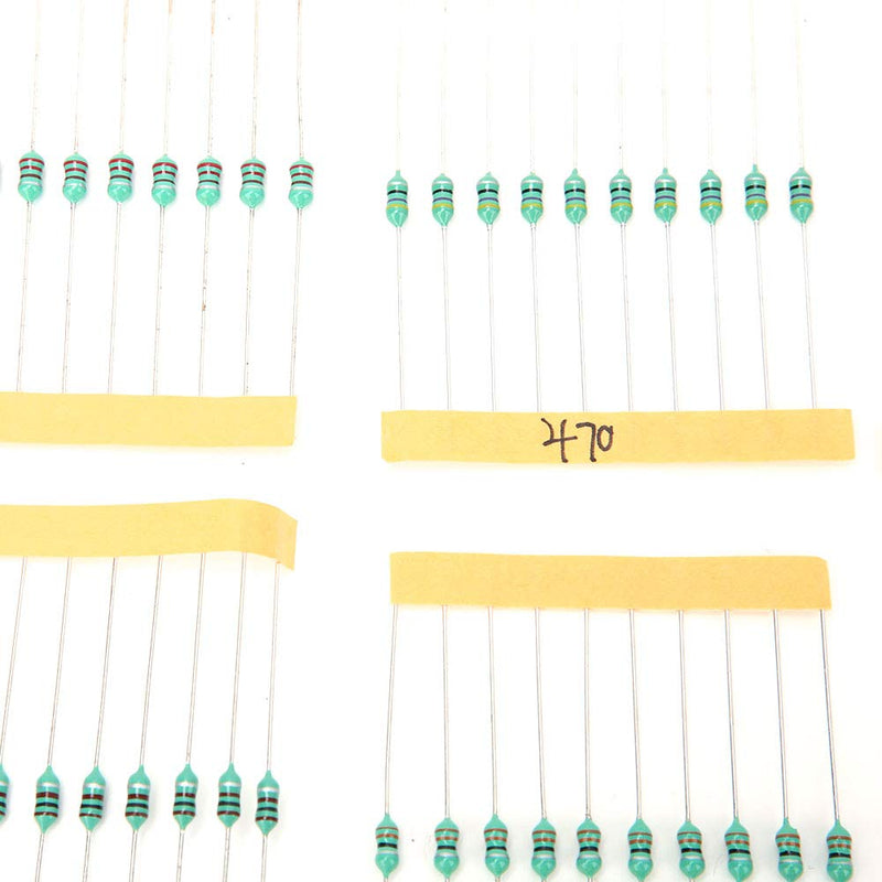 [Australia - AusPower] - 120PCS 1/4W Color Ring Inductor Set, 1uH to 1mH 12 Inductance Values User-Friendly High Performance Inductor Kit 