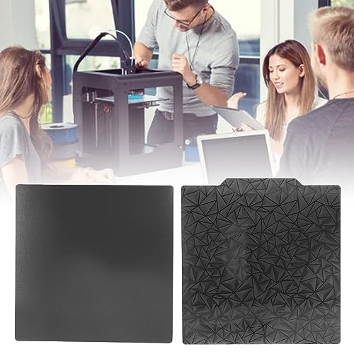 3D Printer Build Plate, Dual Sided Flexible Magnetic Spring Steel PEI PEO Coated 350x350mm High Temperature Resistant for Ender 3 CR10