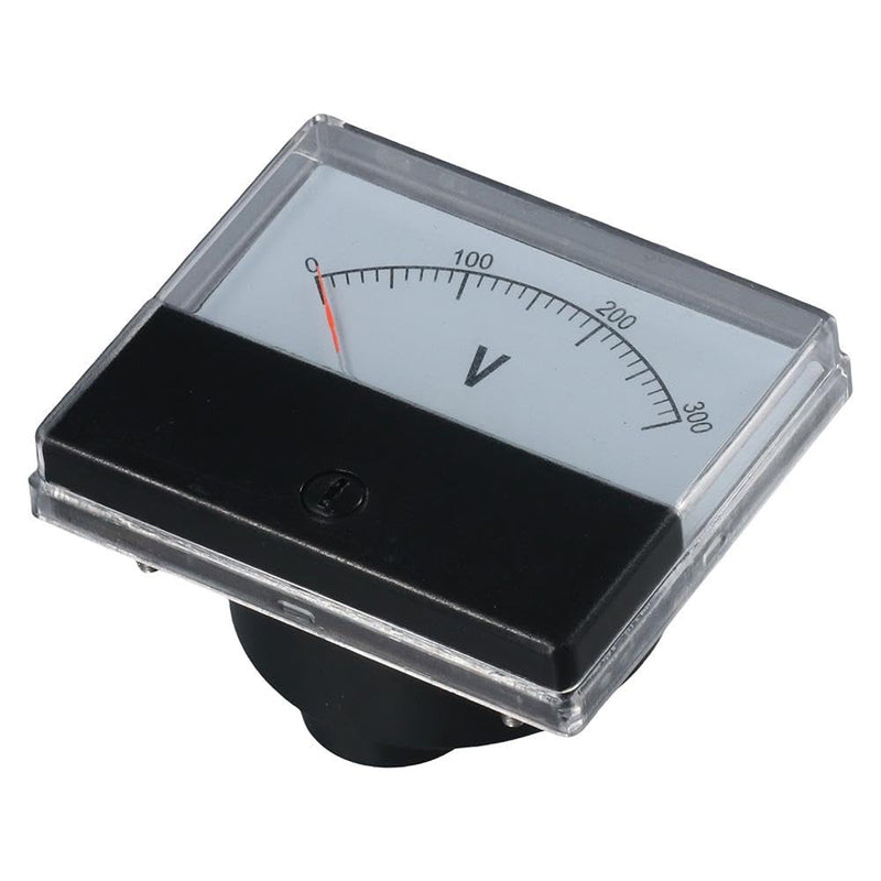 [Australia - AusPower] - Dc Voltmeter 300V Durable ?Plastic Mount Meter Voltmeter Portable Black Volt Analog Panel Electrician 