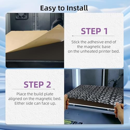 IdeaFormer PEO PET K1C Build Plate 235x235mm, Smooth PEO PET Spring Steel Bed Sheet with Magnetic Bed Plate for Creality K1, K1C, Ender 3 S1/Pro, Ender 3 V3 SE, Ender 3 V3 KE, Ender 5 S1 PET PEO with Magnetic Plate