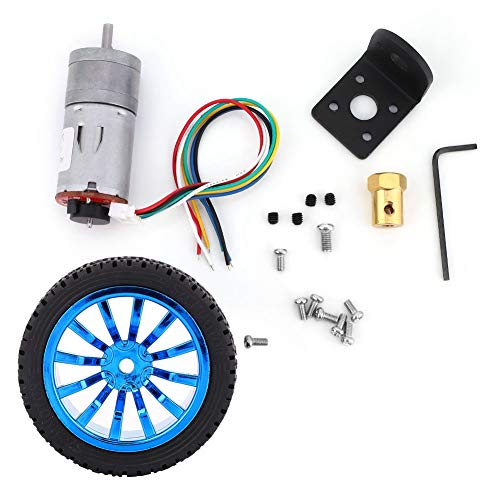 DC12V 200RPM DIY encoder gear motor, with mounting bracket
