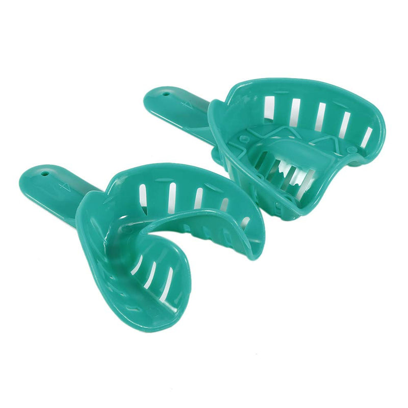 [Australia - AusPower] - 12pcs Dental Impression Tray Plastic 6 Sizes Autoclavable for Adult and Children 