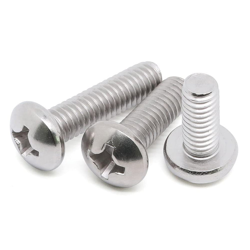 [Australia - AusPower] - 1/4-20 x 1" Pan Head Machine Screws, Full Thread, 304 Stainless Steel 18-8, Pack of 25 1/4-20 x 1" 