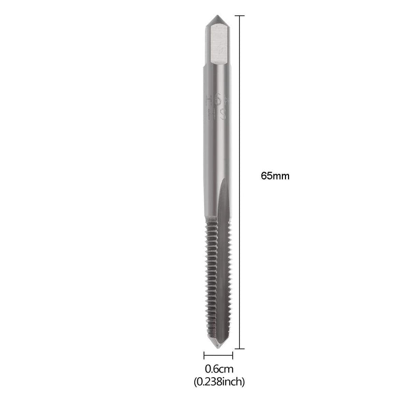 [Australia - AusPower] - YXQ M6 x 1mm Tap Machine HSS Metric Right Hand Thread 3 Straight Flute Taps Taper and Plug (6Pcs) 