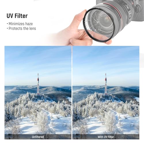 NEEWER 67mm UV/CPL/ND Lens Filter Kit, UV Protection + Circular Polarizing + Neutral Density (ND8) Camera Lens Filter Set with Multicoated Optical Glass, Slim Frame & Upgraded Foldable Storage Case UV+CPL+ND8