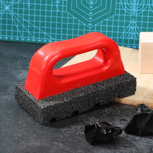 NOLITOY Rub Brick Tool with Handle Brick Cleaning Brush and Concrete Scrub Brush for Masonry Cleaning Stain Removal Concrete Smoothing Construction and Home Renovation Projects
