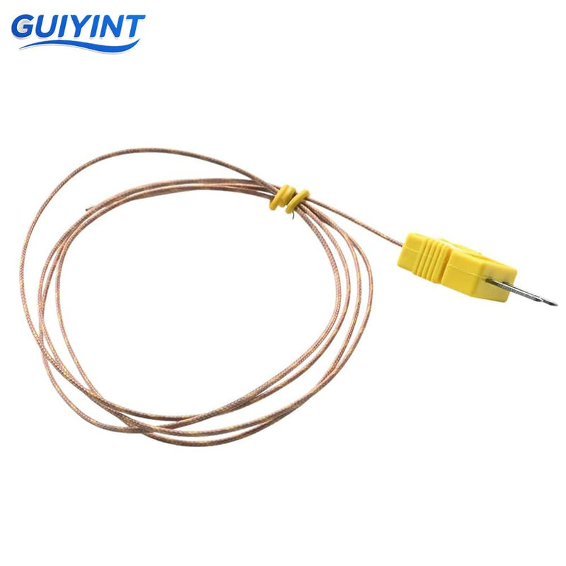 [Australia - AusPower] - K-Type Thermocouple Probe Sensor - High Accuracy Mini Connector with 1M (3.28ft) Cable, Wide Range -58°F to 899°F (-50°C to 482°C) - 5 Pack (1M) 