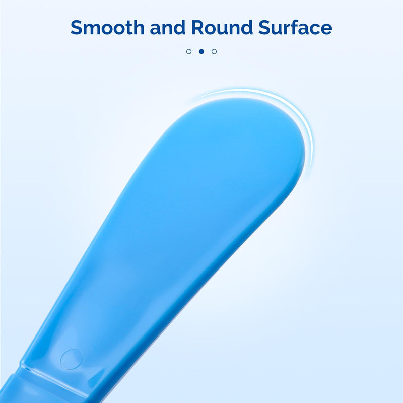 [Australia - AusPower] - JMU Dental Mixing Spatula, 10pieces Autoclavable Plastic Dental Mixer Spatula for Alginate Impression Plaster Materials, Blue 10 