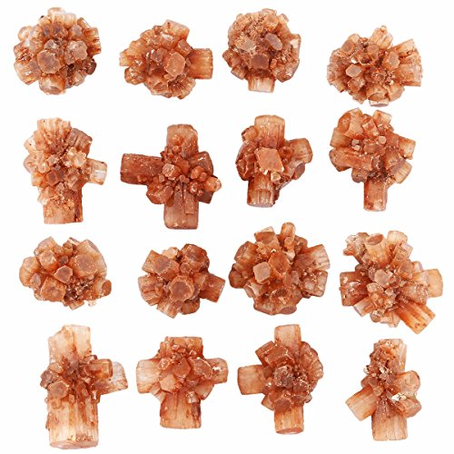 Rockcloud Natural Aragonite Calcite Cluster for Healing Crystal Home Decora