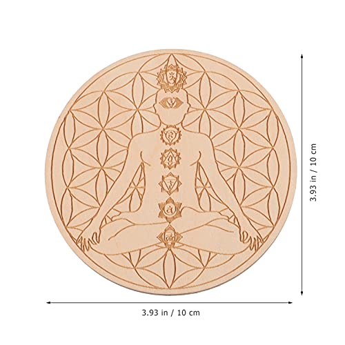 Beaupretty Healing Crystal Grid Board Set Crystal Therapy Set Chakra Stones Balancing Gemstones for Meditation Zen Aura Cleansing Rose Box