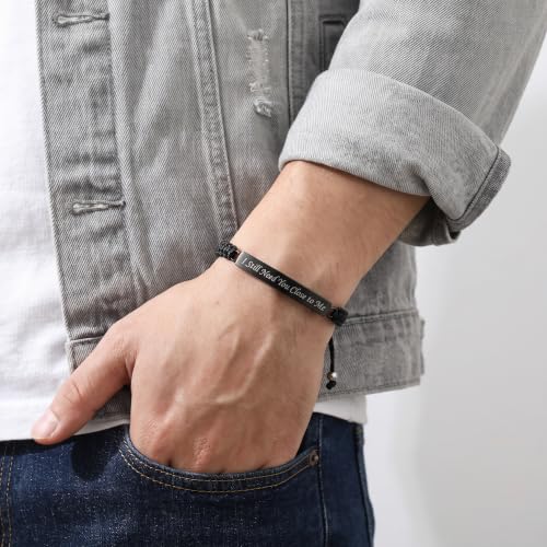 4 Pack Adjustable Braided Ashes Bracelet for Men Women