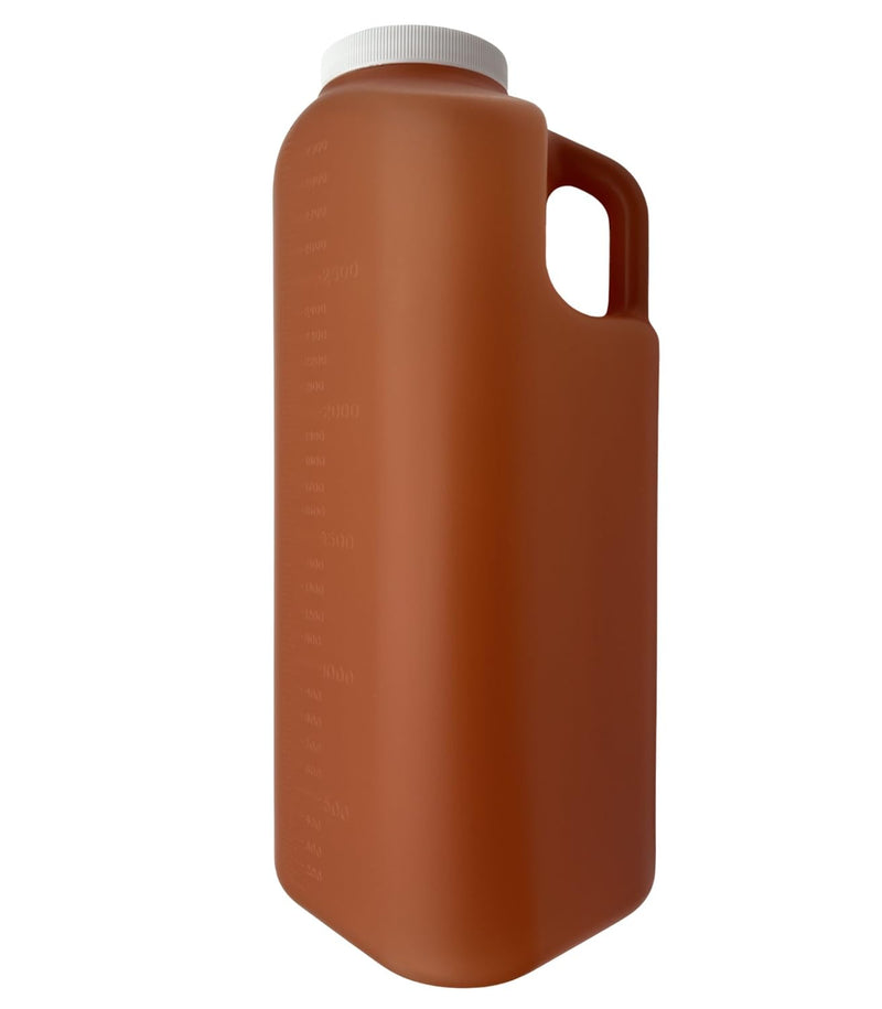 [Australia - AusPower] - Large Urine Collection Container with Spill Proof Screw Lid, 24-Hour Urine Collection Bottle (Pack of 2) 