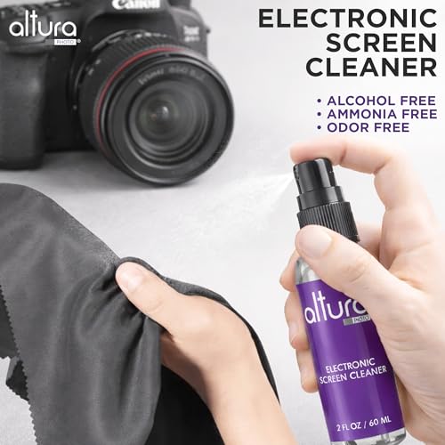 Altura Photo Camera Lens Cleaning Kit, Lens Cleaner for DSLR & Mirrorless w/ 2 oz. Altura Photo Cleaning Solution