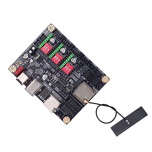 Laser Engraver Motherboard, Functional 520KByte RAM Built-in WiFi 32bit 8192KBytes Flash Support LCD Laser Engraver Control Board for DIY (Mainboard)