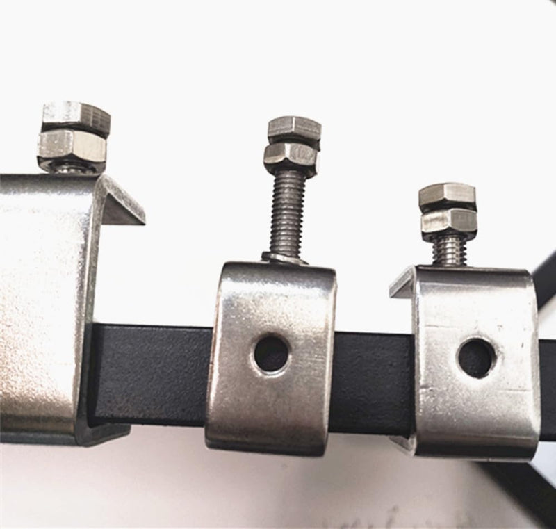 [Australia - AusPower] - 0-25Mm Mini Stainless Steel C Clamps for Mounting, 4Pcs Heavy Duty Woodworking U Clamp Set Tiger Clamp Tools with Stable Wide Jaw Opening & Protective Pads for Welding/Carpenter(4Pcs) 