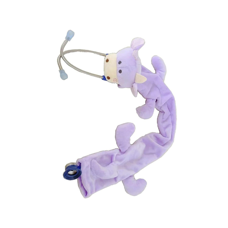 [Australia - AusPower] - Pedia Pals Cow Stethoscope Cover for Nurses & Doctors – Soft, Washable & Fun Animal Design to Comfort Kids – Universal Fit for Standard Stethoscopes Animal Cover, Latex-Free & Safe for Children 