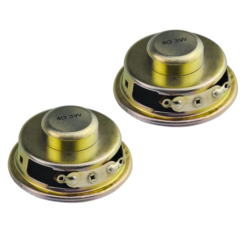[Australia - AusPower] - WMYCONGCONG 4 PCS 1.5" 4ohm 3W Full Range Audio Speaker Stereo Woofer Loudspeaker for Arduino and DIY Speaker, Color Random 