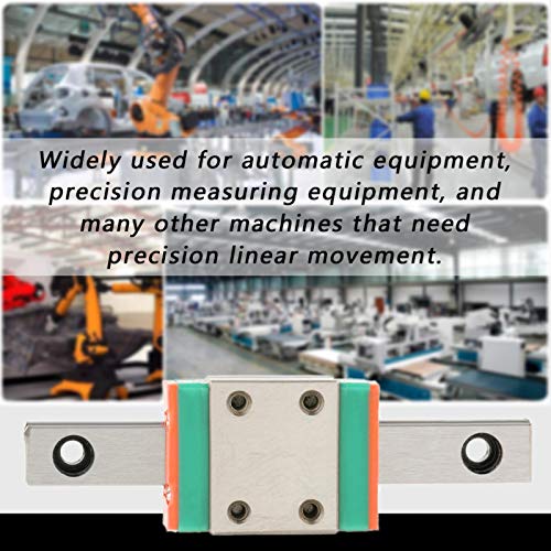 Miniature Linear Rail Guide, LWL7B 55mm Linear Guide Rail + Linear Guide Block, Linear Sliding Guide Rail for 3D Printer and CNC Machine