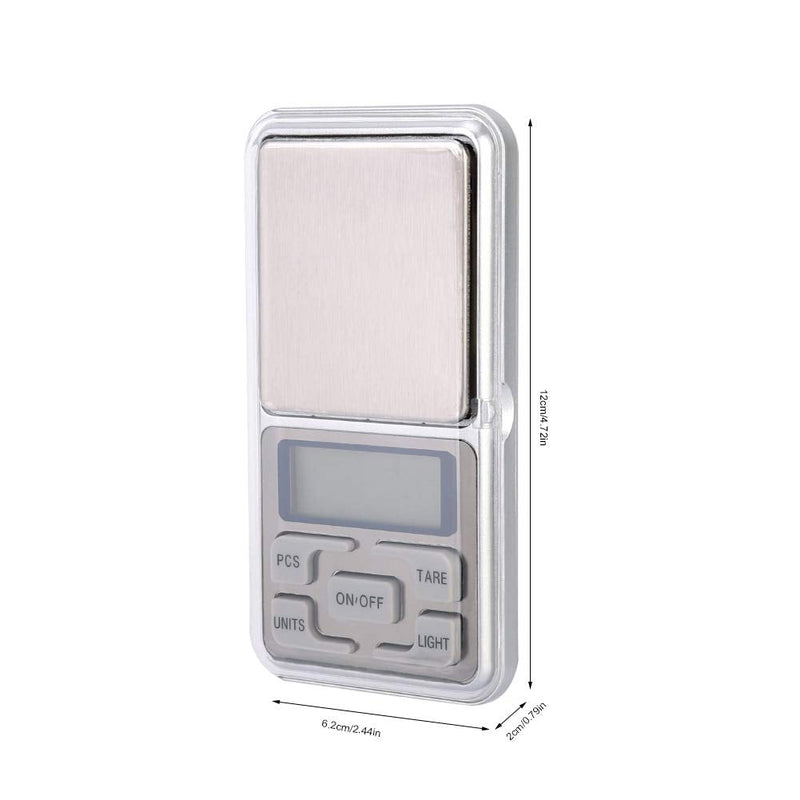 [Australia - AusPower] - Digital Jewelry Scale, Mini Electronic Jewelry Carat Scale Laboratory Balance Gold Silver Diamond Stone Calibration Weight Measuring Tool for Weighing Precious Gems 