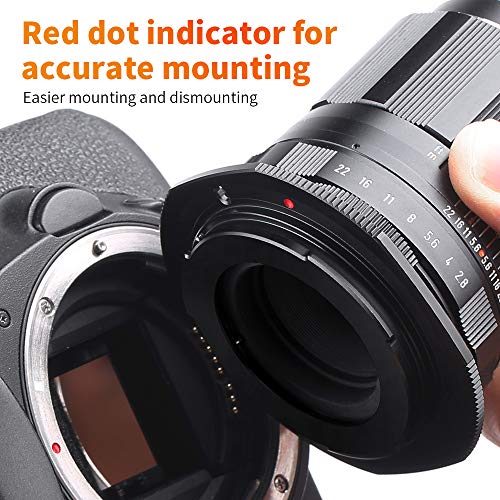 K&F Concept M42 to EOS Adapter, Updated Lens Mount Adapter for M42 Mount Lens to Canon EOS EF EF-S Mount Camera Updated M42-EOS