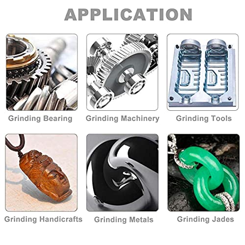 7 PCS Non Woven Abrasive Buffing Wheels Drill Attachment, Scouring Pads Wheel with 1/4" Shank for Polishing Mirror Stainless Steel Copper Aluminum Wood Wares 320 Grit 7