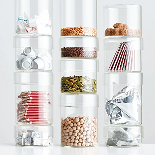KINTO SCHALE 25763 Storage Containers and Canisters, Glass Case, 3.9 x 5.1 inches (100 x 130 mm) 100×130mm