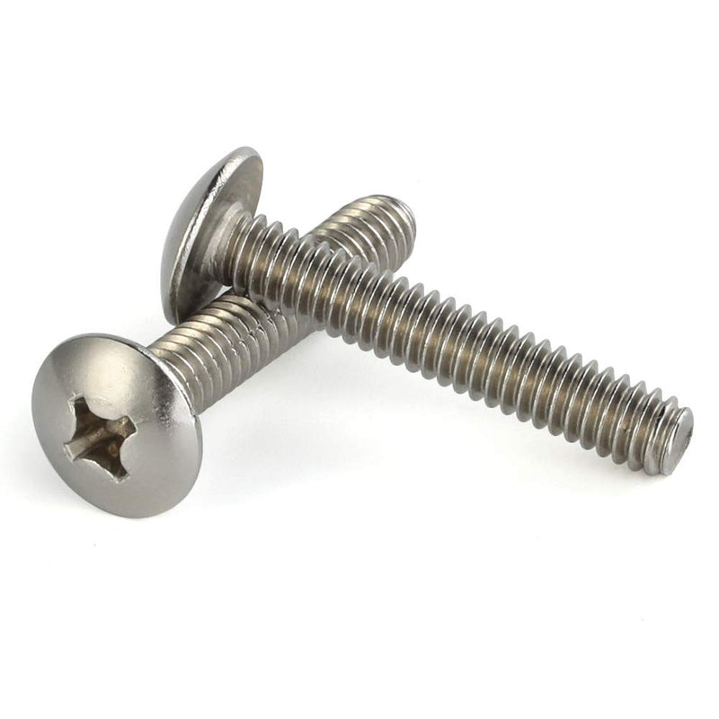 [Australia - AusPower] - 1/4-20 x 1-1/2" Truss Head Machine Screws, Full Thread, 18-8 Stainless Steel, Quantity 20 1/4-20 x 1-1/2" 