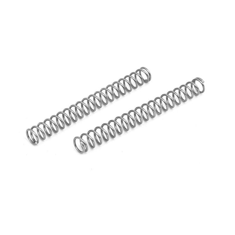 [Australia - AusPower] - uxcell Compression Spring,304 Stainless Steel,5mm OD,0.6mm Wire Size,45mm Free Length,Silver Tone,20Pcs 