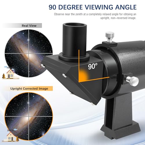 Alstar Finder Scope, Right-Angle Upright Image Telescope Finderscope 9x50