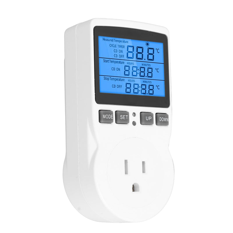 [Australia - AusPower] - DIGITEN WTC100 Wireless Thermostat Outlet, Greenhouse Reptiles Cooling Heating, Remote Control (US Plug) US Plug 