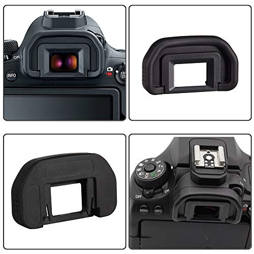 90D EB Viewfinder Eyepiece Eyecup Eye Cup for Canon EOS 90D/80D/70D/60D/50D/40D/20D/5D Mark ⅡⅠ/6D MarkⅡⅠDigital Camera [2 Packs], Replace Eyepiece EB, Fire Rock Camera Eyecup Accessories EB