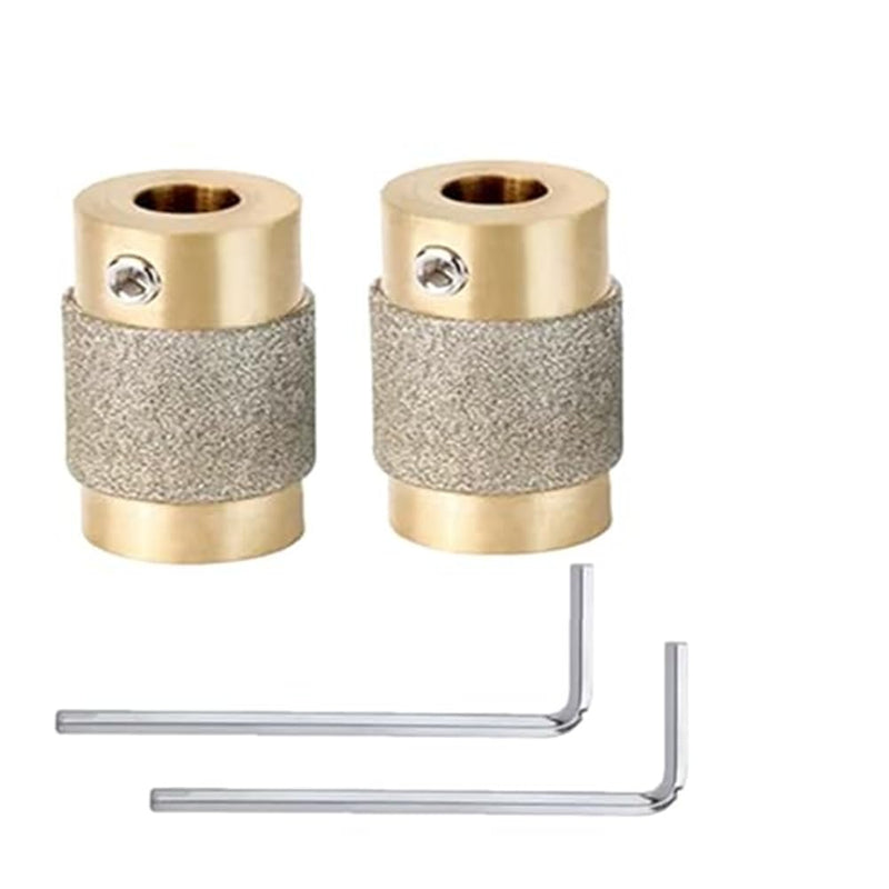 2 Pieces 3/4 Grinding Head Tools Glass Grinding Bits MCB 3/4 Inch Stained Glass Drill Art and Decoration