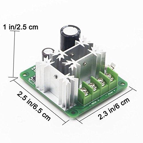 Hailege 6V-90V 15A DC Motor Speed Control 16KHZ PWM Controller Speed Controller Module Board Support PLC Control