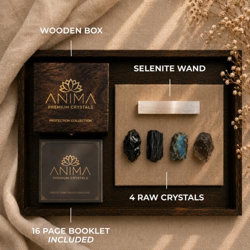 Anima® Protection Crystal Set for Energy Shielding, Grounding & Peace