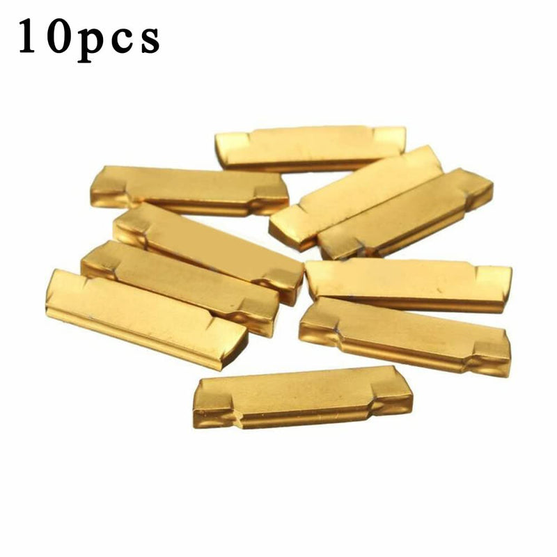 [Australia - AusPower] - MGMN200-G Carbide Inserts for MGEHR MGIVR Grooves, Pack of 10 