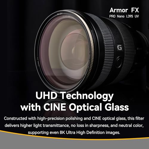 NiSi - 43mm Armor FX L395 UV - Impact-Resistant Lens Protection Filter