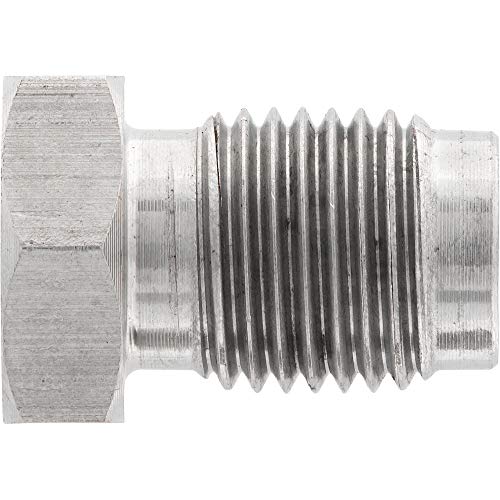 4LIFETIMELINES Stainless Steel Brake Line Tube Nut, 3/16 (M10x1.0 Bubble), Bag of 10 (Pack of 2) 3/16 M10x1.0 Bubble (Pack of 2)