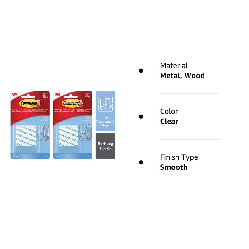 [Australia - AusPower] - Clear Medium Refill Strips, 2 Pack 