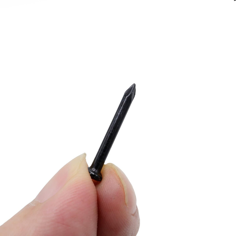 [Australia - AusPower] - 50pcs Hardware Nails 1 inch Length,Carbon Steel Point Tip Wall Cement Masonry Nail,Woodworking Nails,Concrete Nails,Black 25 mm 1 Inch / 25mm 