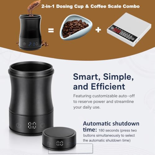 Digital Coffee Scales with Timer, Auto Off Rechargeable Espresso Scale