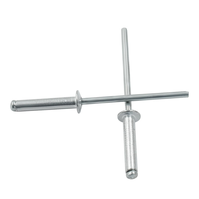 [Australia - AusPower] - 100 Pcs 1/8" x 3/4" Aluminum Blind Rivets Dome Head Pop Rivets for Installing Accessories, Silver 1/8" x 3/4" 