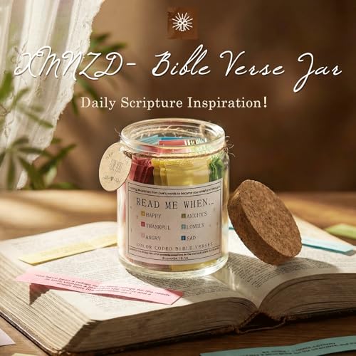 Christian Gifts for Women Faith,Birthday Christmas Baptism Graduation Gifts for Her,Inspirational Religious Gift, Catholic Spiritual Gift Basket,Bible Verse Jar,Bible Accessories Coloured