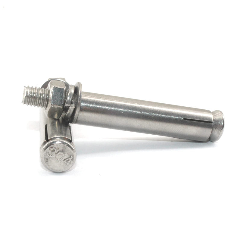 [Australia - AusPower] - 6 Pcs M10x110 304 Stainless Steel External Expansion Bolts Screw Sleeve Anchor Bolt 