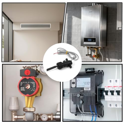 Temperature-resistant water paddle flow switch FS-10 100 V, adjustable flow ranges water switch, float switch for floating equipment, gas meter, water meter