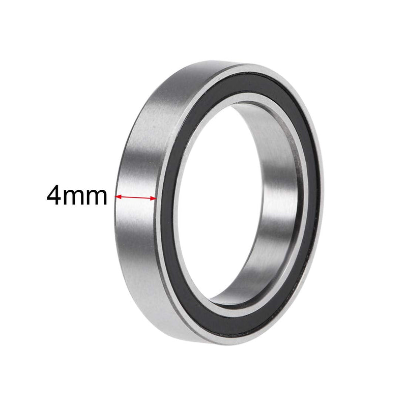 [Australia - AusPower] - uxcell 6702-2RS Deep Groove Ball Bearings Z2 15mm x 21mm x 4mm Double Sealed Chrome Steel 10pcs 15x21x4mm 